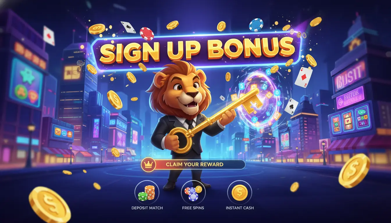 Le Jackpot bonus d'inscription